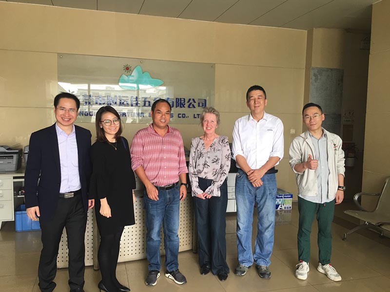 American Customer CROSS Visit metal stamping manufacturers