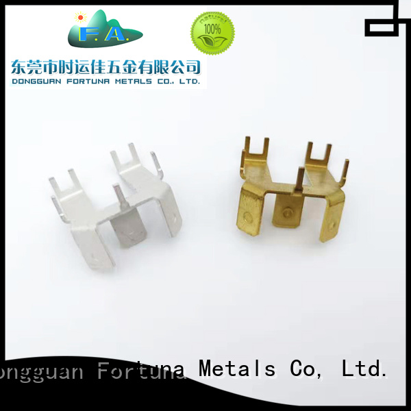 Enchufe de piezas de estampado de metal de precisión de descuento FORTUNA para terminales eléctricos para piezas elásticas